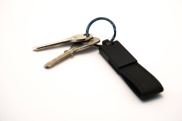 istock Empty label keyring isolated on white background stock photo 1479338273