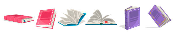istock Set of book icons in flat design style. 1479346254
