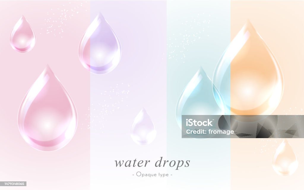 Waterdrops Drawing Vector Water Drops Vector Data Stock Illustration - Download Image Now ...