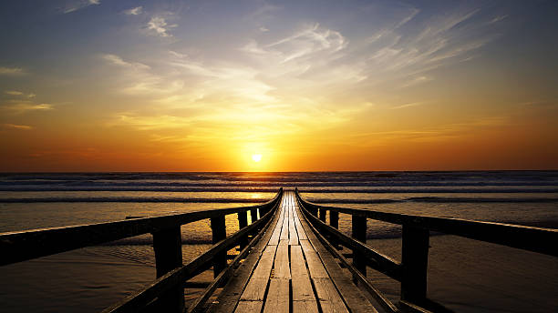 istock Picturesque seascape during sunset 147935232