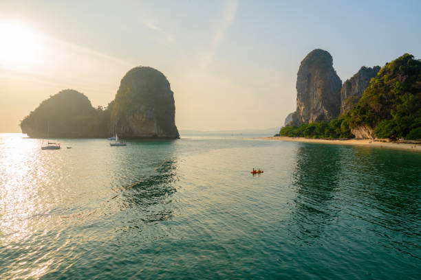 istock Sea kayaking near idyllic Railey beach in Krabi 1479353028