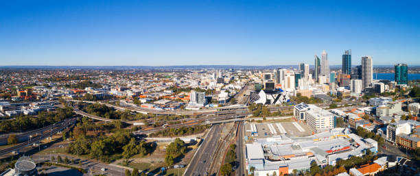 istock Aerial view Traffic Hub Perth CBD 1479355051