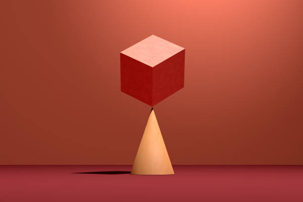 istock A pink cube block is balancing on a cone. Concept of balance, harmony or stability. 1479361558