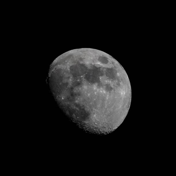 istock Stunning image of a waxing crescent moon, with its distinctive craters at night 1479363248