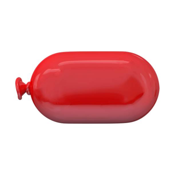 istock Vibrant red minus shaped 3D balloon against a white background 1479364804