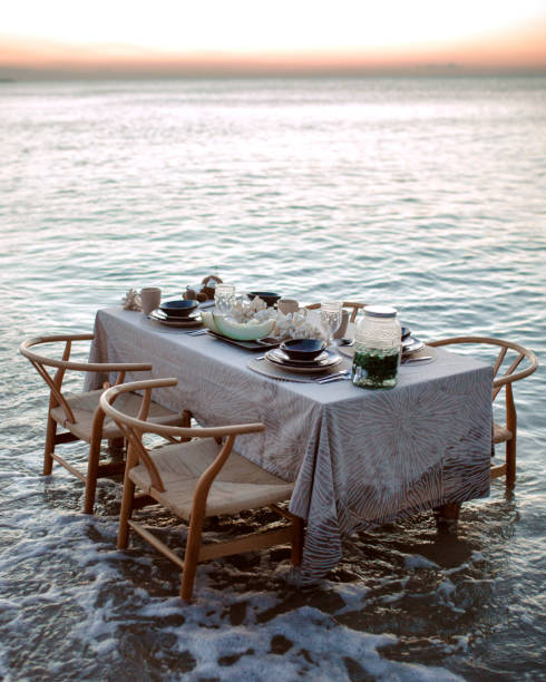 istock Romantic dinner honeymoon by the sea 1479365041