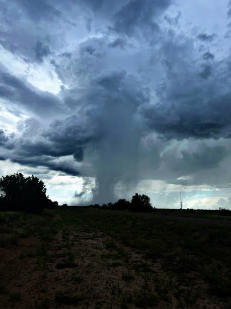 Microburst Happy Jack Microburst caught near Winslow Arizona Microburst stock pictures, royalty-free photos & images