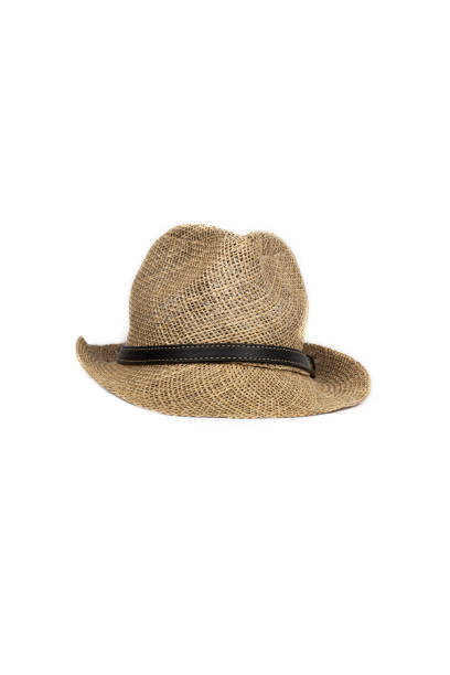 istock Closeup shot of a straw hat isolated on white background 1479365152