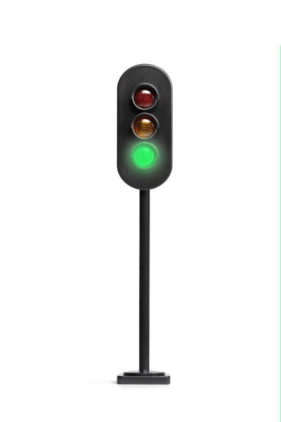 istock Studio shot of a traffic light with the green light on 1479375622
