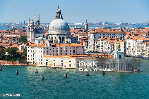 istock View of Giudecca Canal in Venice and Punta della Dogana, Italy 1479376644