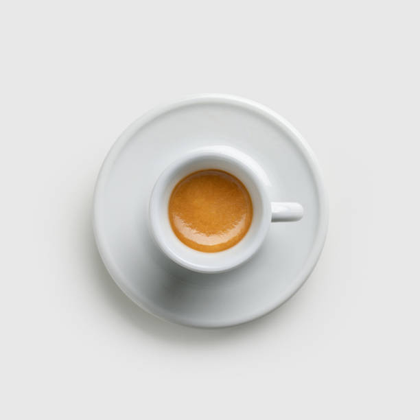 istock Espresso Coffee Cup, Top View on white background 1479379012