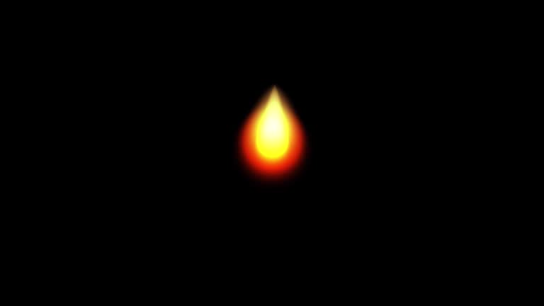 An animation of a candle flame, including an alpha channel