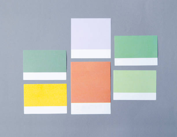 istock The Colorful blank notes adhesives paper for your text or message on grey background. 1479380825
