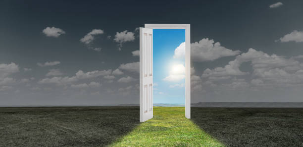 istock Open door on the meadow 1479382139