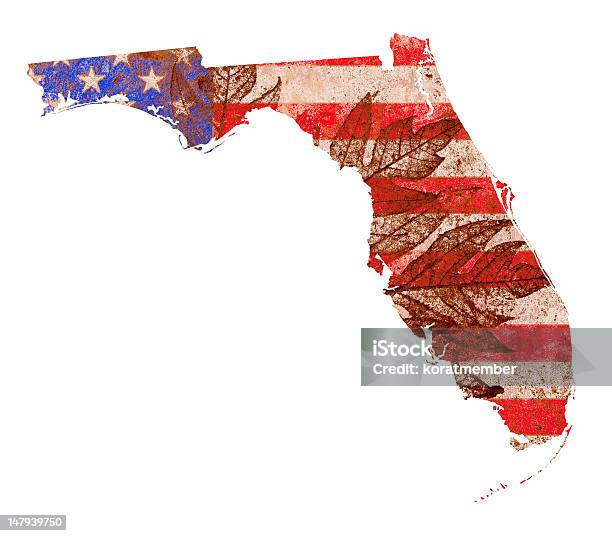Florida State Karte Flagge Muster Stockfoto und mehr Bilder von Amerikanische Bundesstaatsgrenze - Amerikanische Bundesstaatsgrenze, Amerikanische Flagge, Amerikanische Kontinente und Regionen