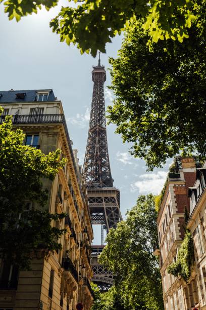 istock the eiffel tower stands above two buildings in an urban area 1479409764