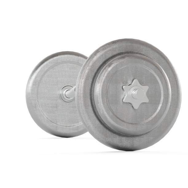 istock A steel dumbbell on a white background, 3d rendering 1479412710