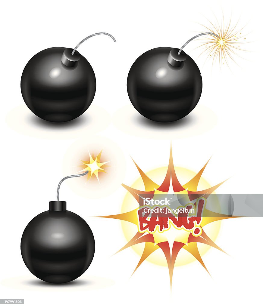 Bombe - clipart vectoriel de Bombardement libre de droits