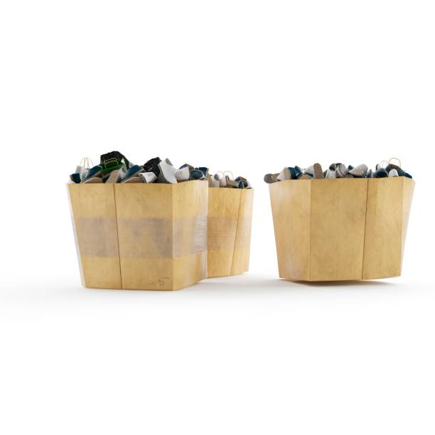 istock Cardboard boxed filled with decorative tiny doll shoes isolated on a white background 1479417274
