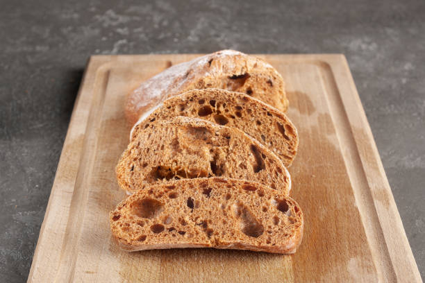 istock ciabatta slices on wooden board, copy space 1479419106