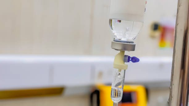 istock Selective Focus. Saline Intravenous Drip at the Hospital 1479421512