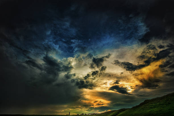 dark dramatic colorful sky