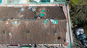 istock Construction site - old weathered rooftop 1479425601