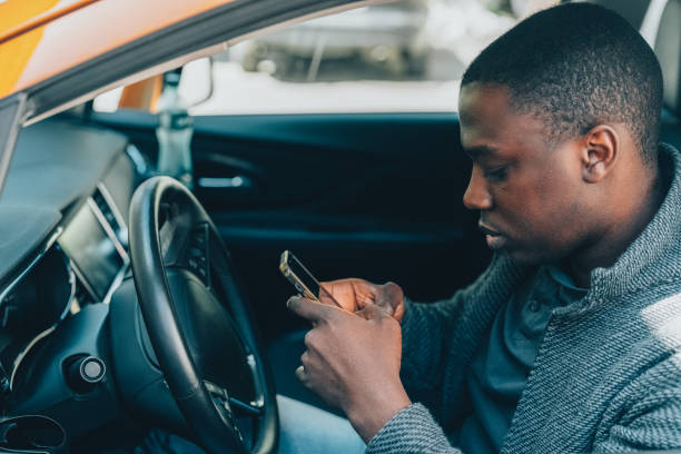 istock Commuter got stuck on traffic jam using smartphone 1479429300