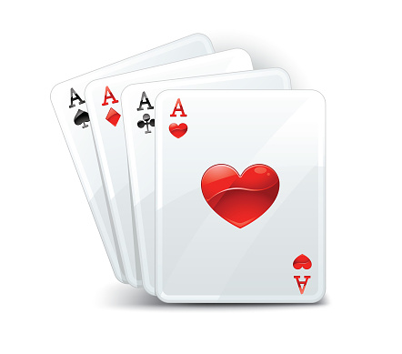 This is a vector illustration describinb playing cards