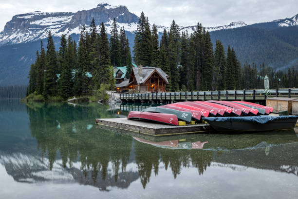 Emerald Lake at Sunset, Yoho National Park, British Columbia, Canada