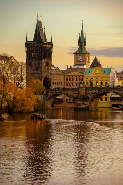 istock landscape with Vltava river and Charles Bridge 1479439887