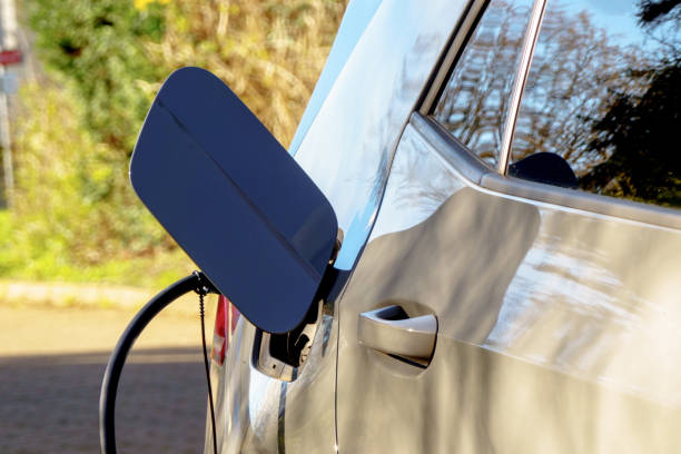 istock Electric car at the charging station 1479444615