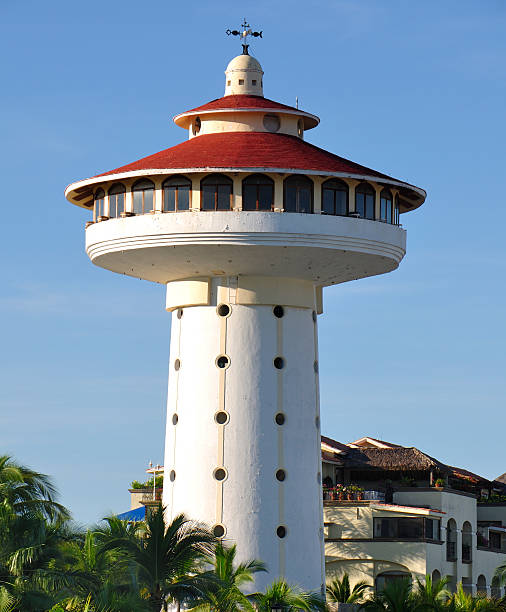 Lighthouse At The Marina stock photo