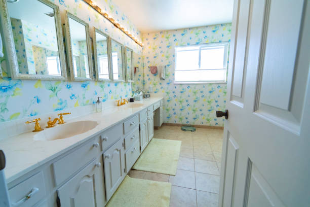 Outdated Bathrooms Photo Series stock photo