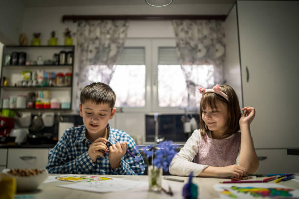 istock Kids Enjoying Art and Craft on Easter 1479461644