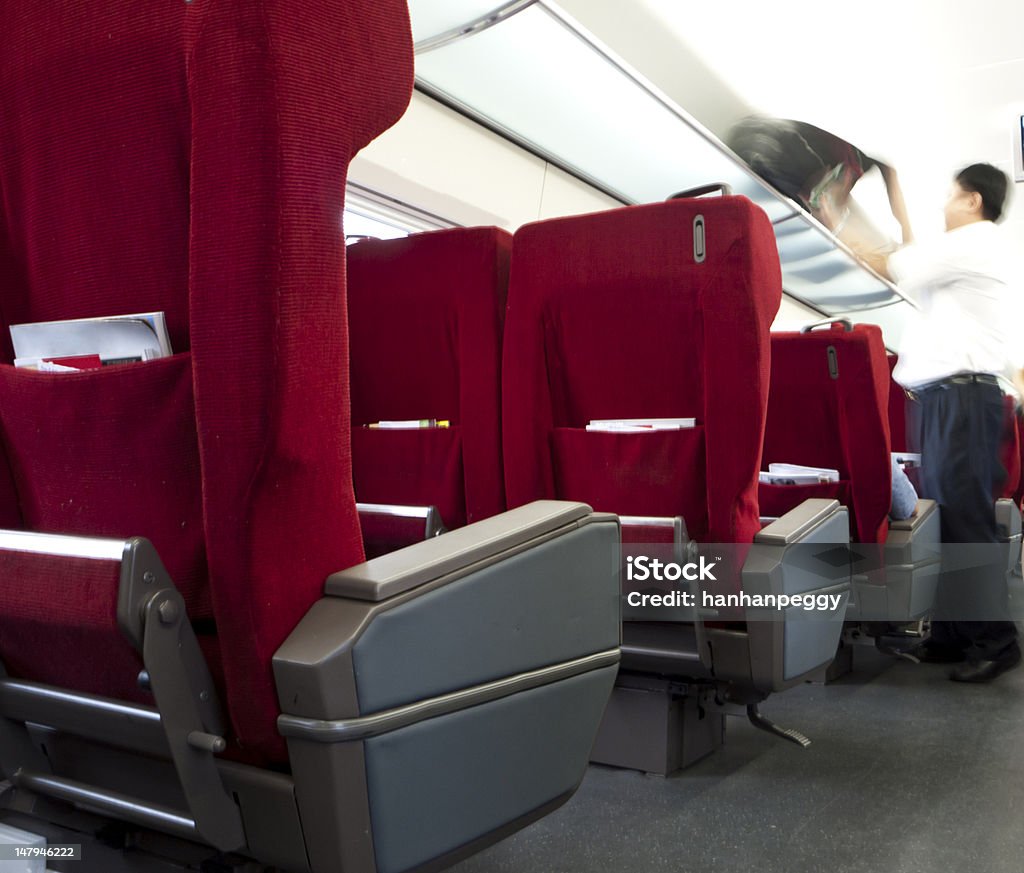Treno ad alta velocità - Foto stock royalty-free di Abitacolo
