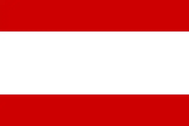 Vector illustration of Simple flag of Tahiti