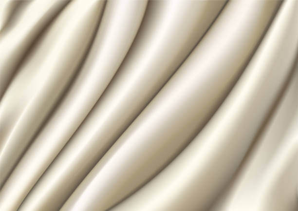 istock abstract background luxury cloth or liquid wave or wavy folds of beige or Light gold silk texture 1479463974