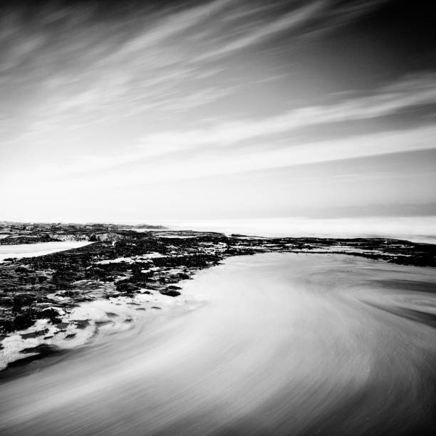 Long Exposure Seascape A long exposure B&W  seascape. - View more of Cape Town in Black and White -  kommetjie stock pictures, royalty-free photos & images