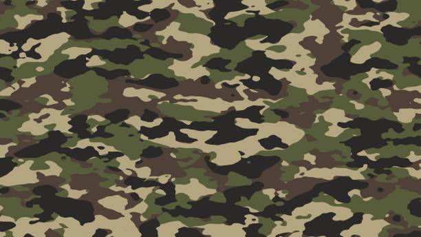 istock Green hunting camouflage. Military camouflage. 1479466198