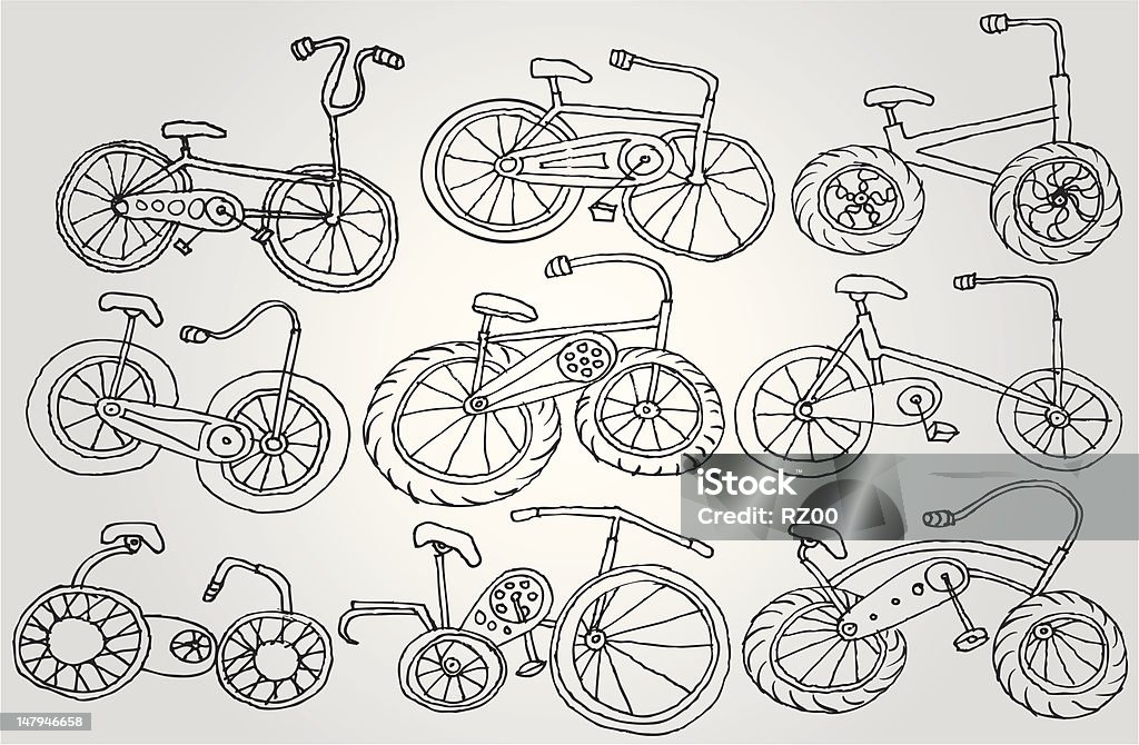 Bicykl - Grafika wektorowa royalty-free (Bez ludzi)