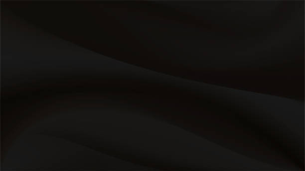 istock Black Silk background for catalog advertising design. Luxury dark fabric background. Smooth cream backdrop. Vector illustration. 1479468133