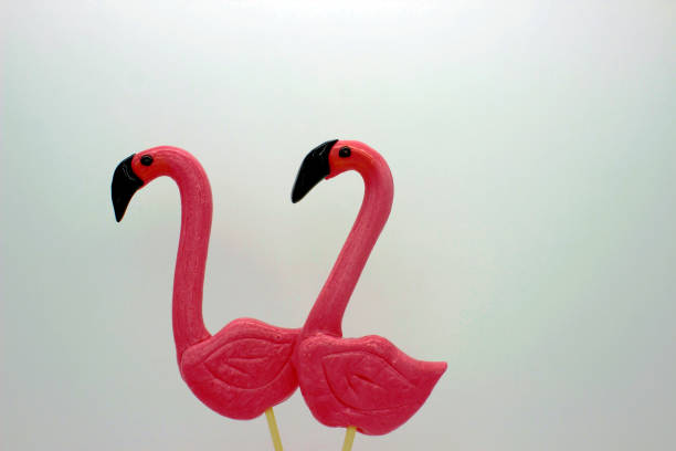 istock Two flamingo-shaped lollipop candies 1479469158