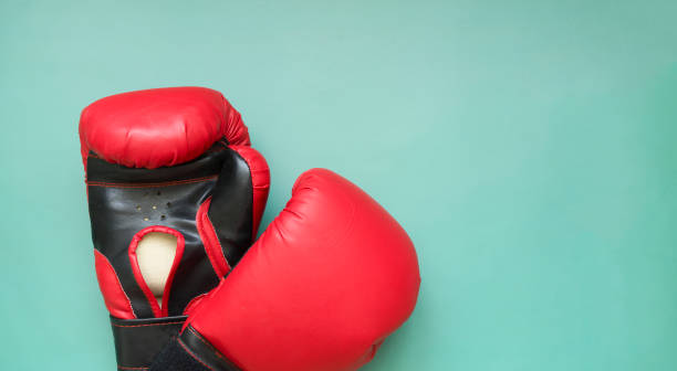 istock Red and black boxing gloves 1479472500