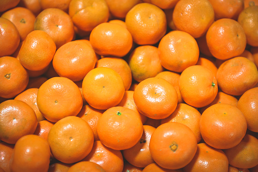 ripe and juicy tangerines background