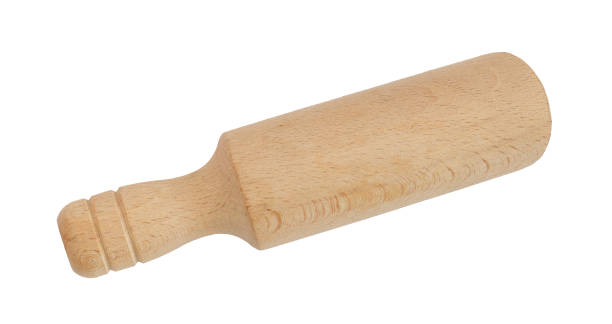 istock Wooden measuring scoop spoon back top view isolated on white background 1479489234