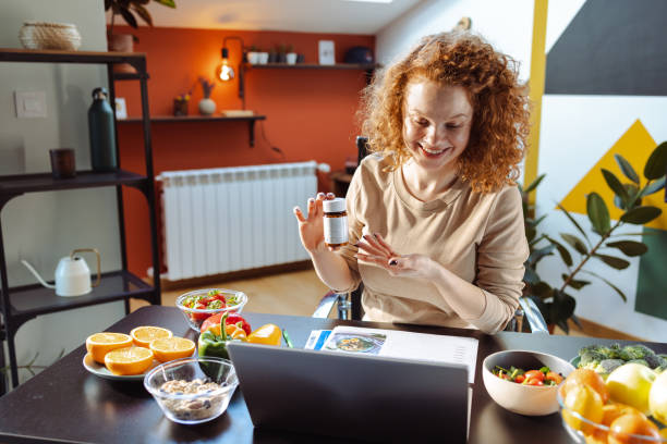 istock A female nutritionist talking on a video call with a client 1479491808