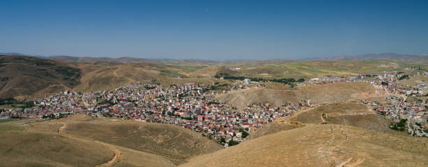 Bayburt City Panoramic view of Bayburt City from the top. bayburt stock pictures, royalty-free photos & images