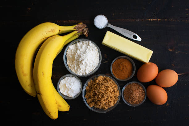 istock Brown-Butter Banana Bread Ingredients on a Rustic Wood Table 1479508520