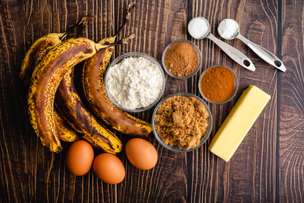 istock Brown-Butter Banana Bread Ingredients on a Rustic Wood Table 1479508548